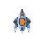 top down space ship