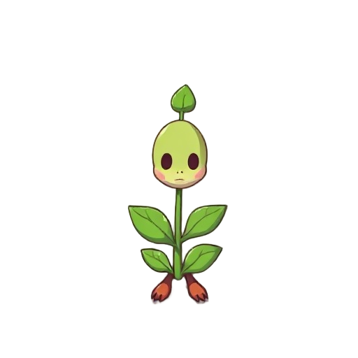 plant godess simple art style