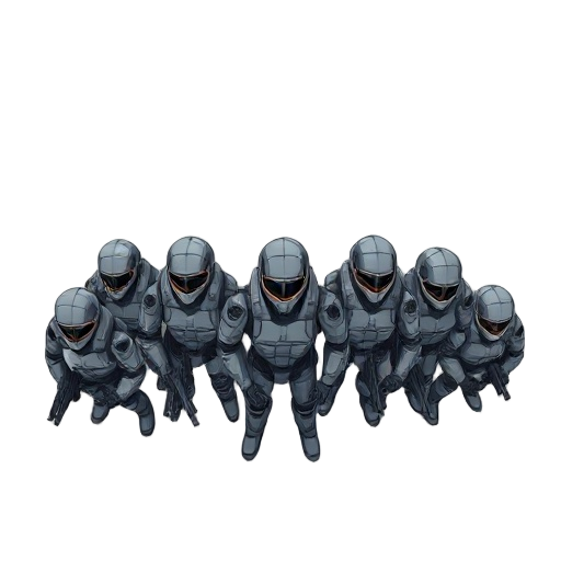 10 futuristic soldiers