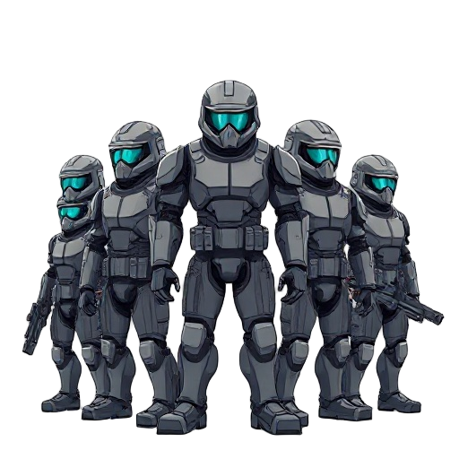 10 futuristic soldiers