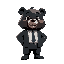 black bear office dressed
