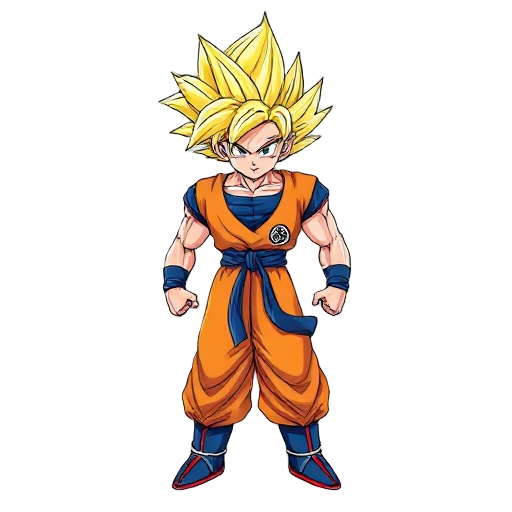 super saiyan goku dragon ball z powering up 
