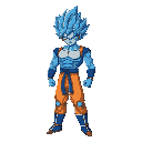 super saiyan blue goku dragon ball z powering up 