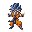 super saiyan goku dragon ball z powering up 