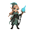 generate a mage of ancient times who is young and beautiful. she is a lady elf.