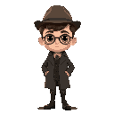 victorian era investigator with slight anime look