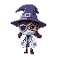 witch girl to use in party. she is a doctor and wears an eye patch 