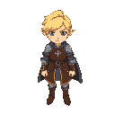 chevalier elfique blond au yeux bleu