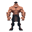 musclebound man, villain