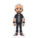 create a bald guy to use on my top down shooter game