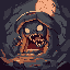 crie um arte com um fundo sombrio estilo jogo de terror