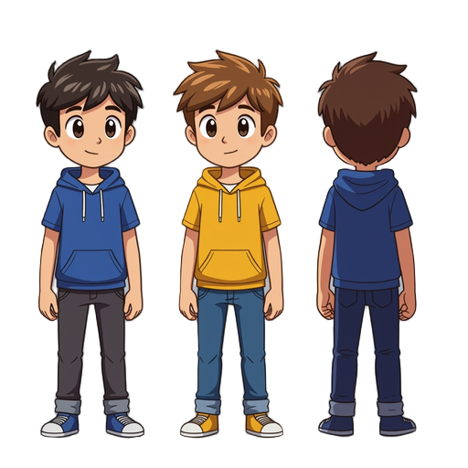 a young boy in the style of oneshot or undertale no outfit no hair just a blank character