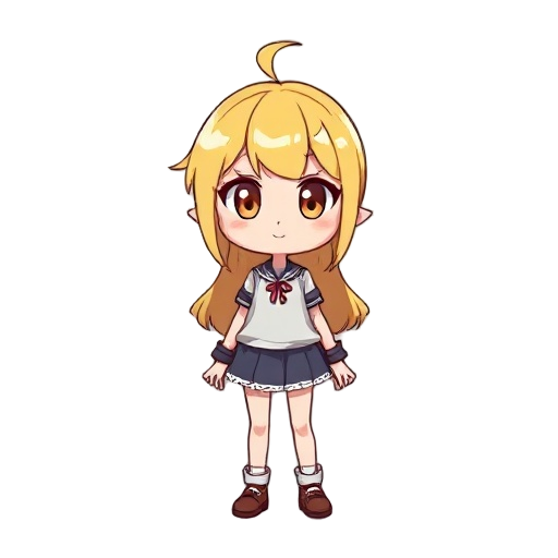 yellow hair girl