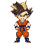 son goku, super saiyan 2, angry face