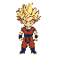 son goku, super saiyan 2, angry face