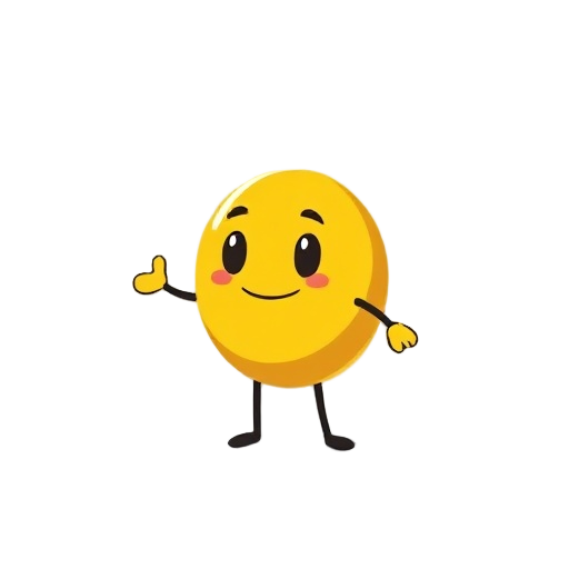 fais un personage jaune et rond