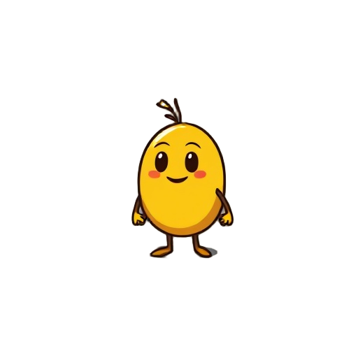 fais un personnage jaune et rond