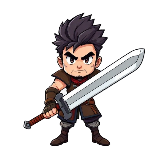 male berserk with big sword
