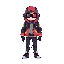 2d platformer cute electric like ,cyberpunk,jacket on, high life 