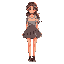 beautiful girl in skirt