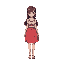 beautiful girl in skirt