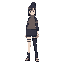 hinata hyūga, in her classic appearance (as seen in naruto part i).