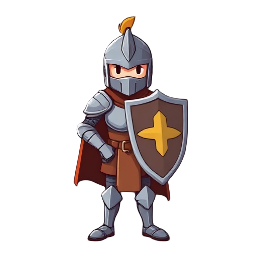 make a simple knight with a shield
