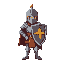 make a simple knight with a shield