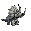 triceratops facing right