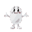 bubble bobble | t-pose open arms | full body symmetric frontal view | white background