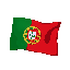 ícon of portugal flag with a magical rebord