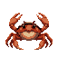 a giant crab with a pirates ship as a shell