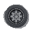 tire rim, lying on the ground, front-top view