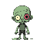 zombie, cartoon character, small, wacky