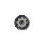 small gear lying on the ground, front-top view.