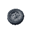 tire rim, lying on the ground, front-top view, side view