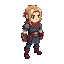 create a full-body isometric pixel-art character in the style of final fantasy tactics; 3.5-heads-tall sd proportions; facing down-right; 64–96 px canvas; transparent background; top-left lighting; soft painterly pixel shading; neutral battle-idle pose; s