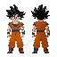 goku super sayagin 4 andando, mais de 2 sprites