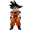 goku super sayagin 4 andando, mais de 2 sprites