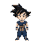 goku super sayagin 4 andando, mais de 2 sprites