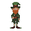 leprechaun in a wine outfit 
