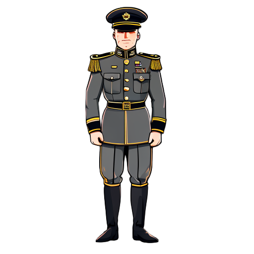 military dress uniform inspired by prussian uniforms