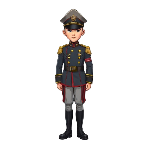 military dress uniform inspired by prussian uniforms
