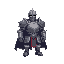 pixel art, knight armour stand,mediaval