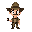 um personagem no estilo indiana jones