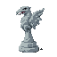 stone raven body chess piece icon