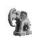 stone elephant body chess piece icon
