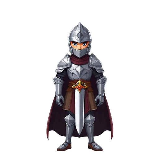 realistic elegant knight
