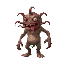 human monster infected by a parasite