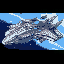 create a detailed description of a spaceship inspired by the style of the thunder force video game series. the spaceship should embody sleek, futuristic design elements typical of the game's aesthetic
